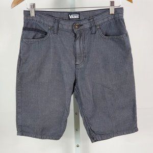 VANS MEN'S flat front shorts charcoal  Size 28